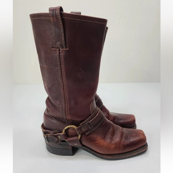 Frye Brown Leather Women's Boots - Picture 4 of 11
